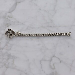 Tiffany & Co. 925 Sterling Silver Dogwood Charm Flower Bracelet